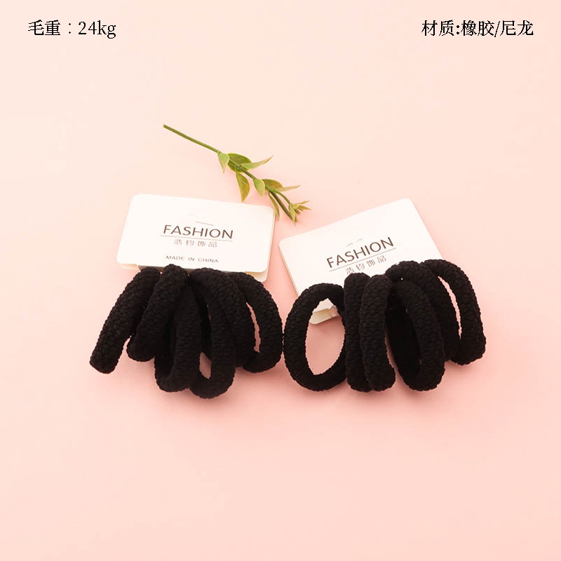 Seis Bandas de Goma Jacquard Negro Ascensor