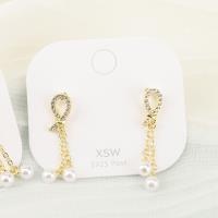 Nueva Pendientes de Perlas de Diamante 3