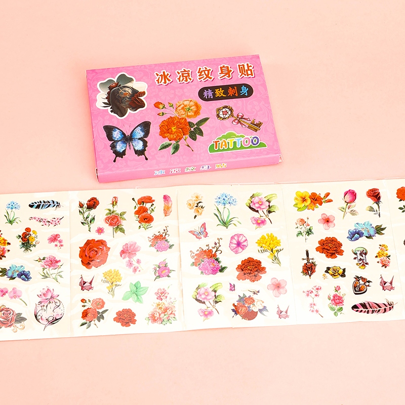 AP-2370 Stickers de Tatuaje de Flores Frescas 3