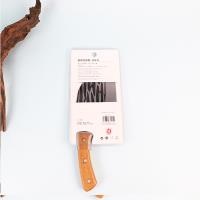 628 Mango de Madera Cabeza Redonda Cortando Cuchillo 4