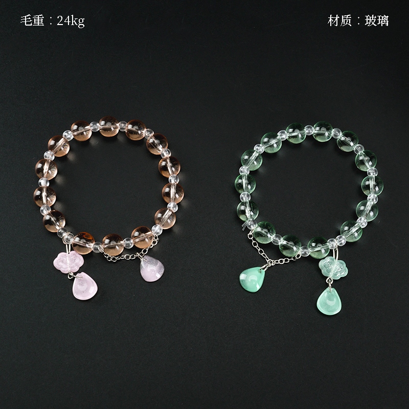Pulsera de Gota de Agua Colgando Mariposa