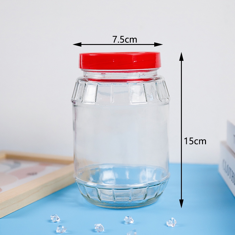 Tarro de Vidrio Redondo Largo 890ml (1.00kg) 4