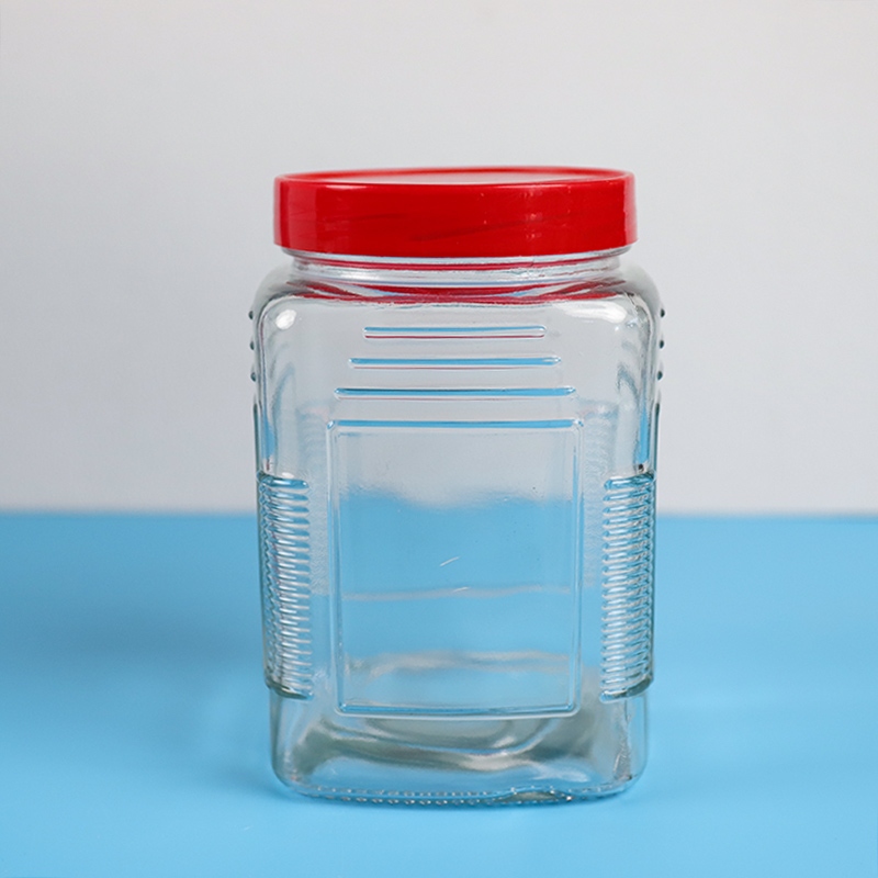 Tarro de Vidrio Cuadrado Largo 850ml (1.00kg) 3