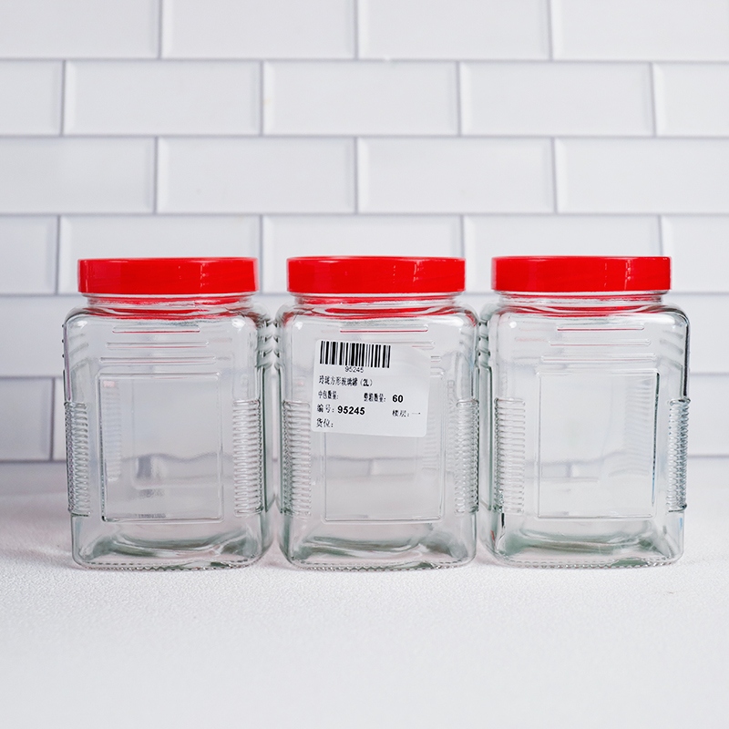 Tarro de Vidrio Cuadrado Largo 850ml (1.00kg) 5
