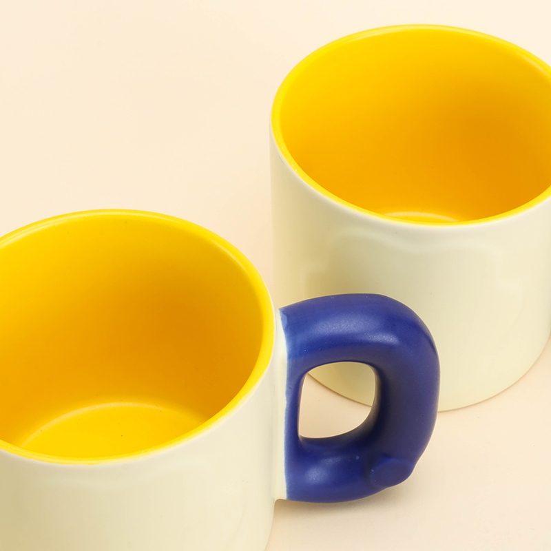 Z-28 Mango de Color Taza de Cerámica (Color Aleatorio) 3