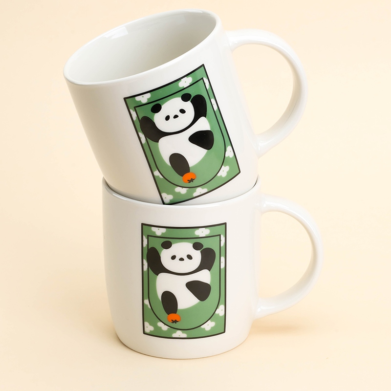 C401 Taza de Cerámica de Flores Al Horno (Flor Al Azar) 4