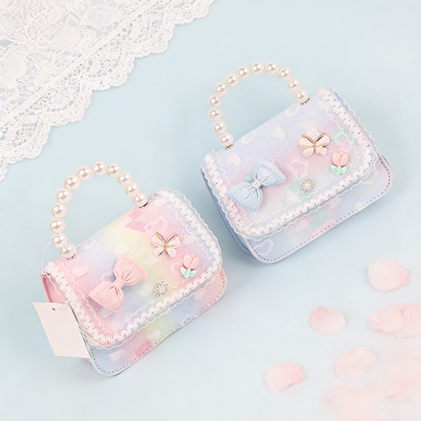8811 Butterfly Flower Pearl Tote 5