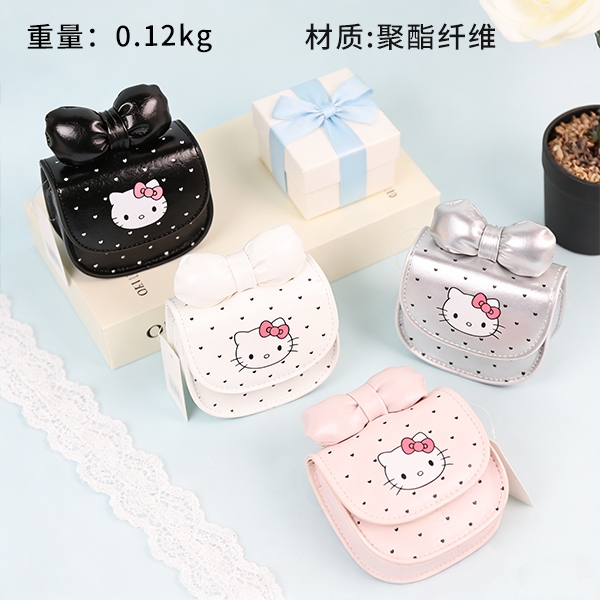 8037 Lindo Gato Polka Dot Bolso Niños
