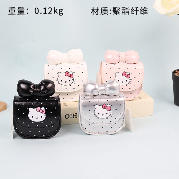 8037 Lindo Gato Polka Dot Bolso Niños 3