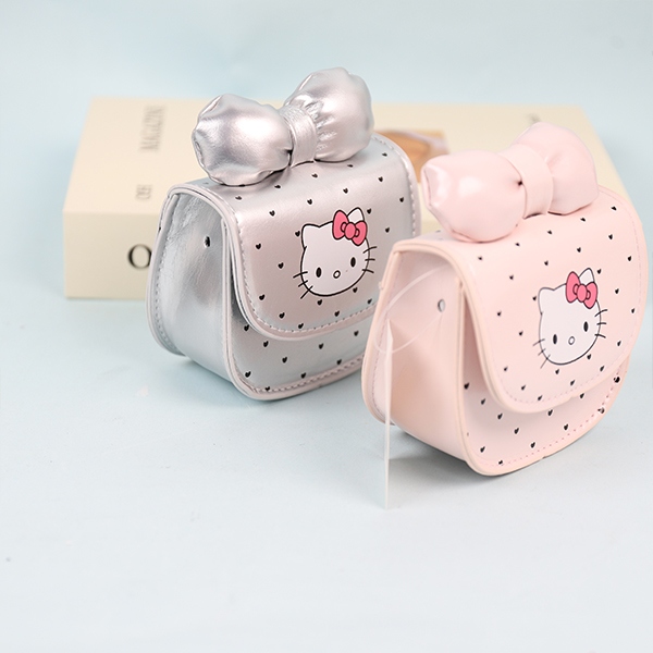 8037 Lindo Gato Polka Dot Bolso Niños 4