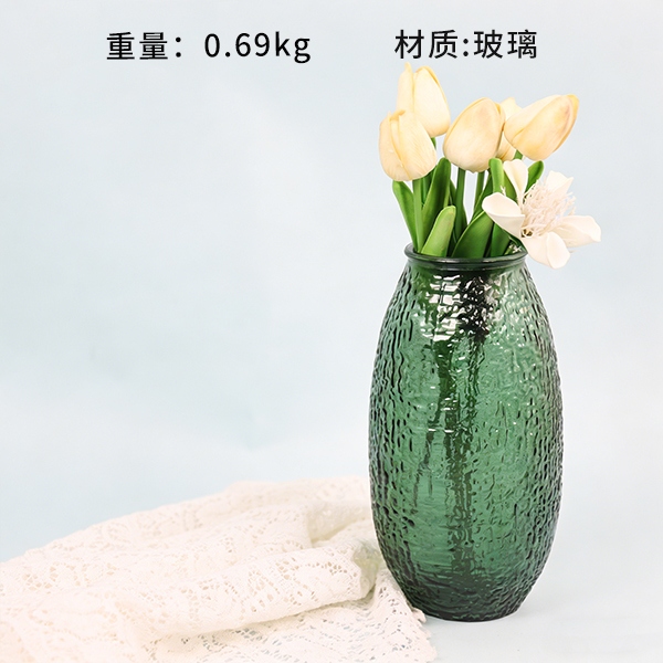 20090 Bodhi Green Vase 25CM 3