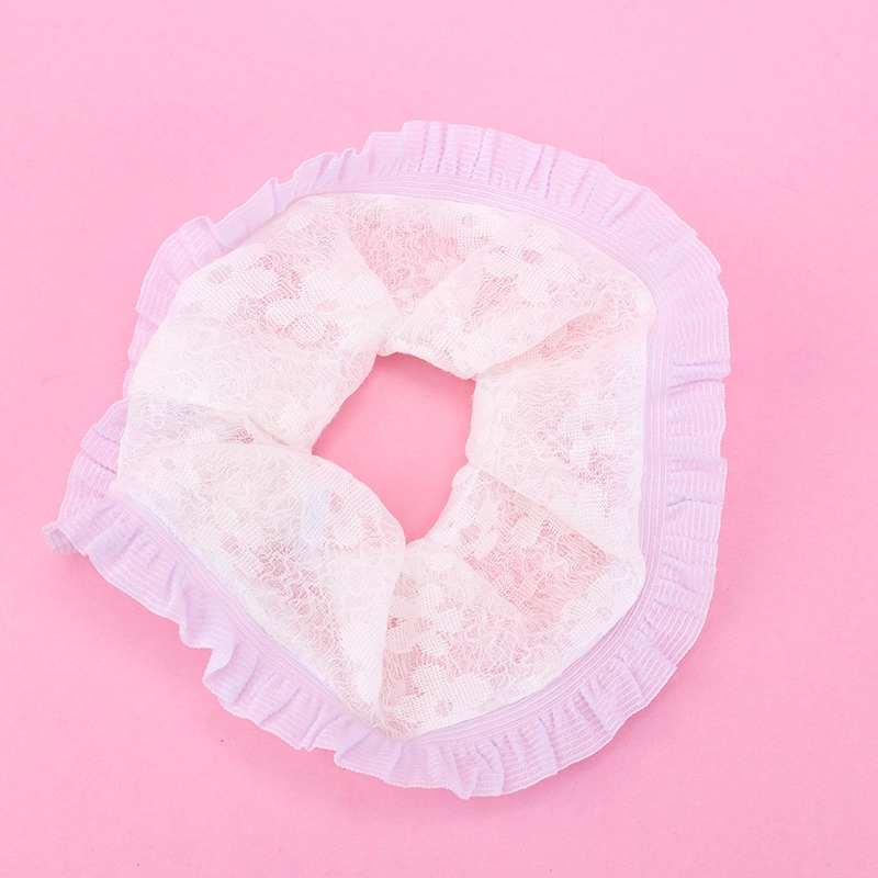 Pequeña Gasa Fresca Encaje Gran Anillo de Intestino 4