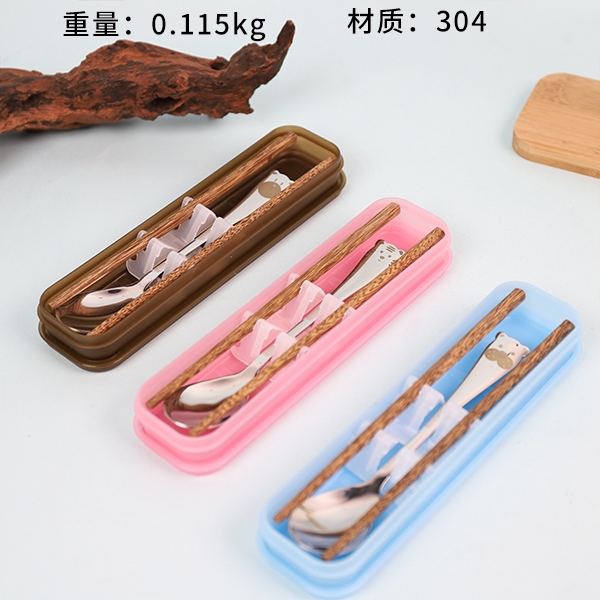 1480 Wit Animal Cuchara Palillos de Madera Juego de Mesa