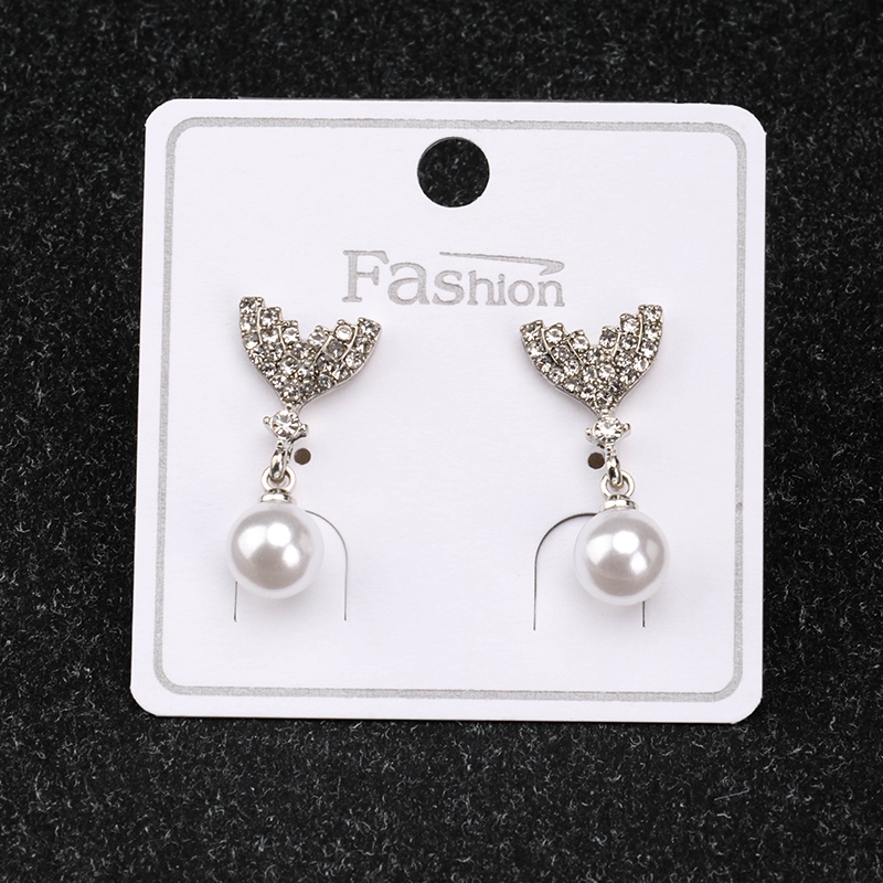 Pendientes de Perlas de Gran Tamaño Rhinestone 3
