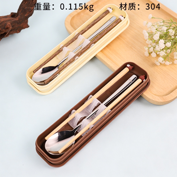 5980 Chopsticks Happy Time Spoon Chopsticks SET 3