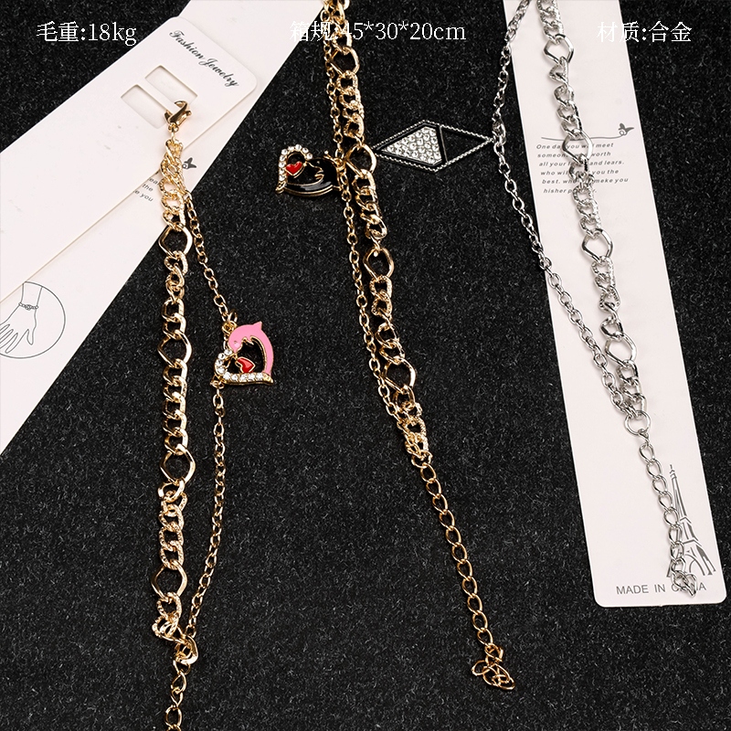 Nueva Cadena AB Colgante Accesorios Pulsera