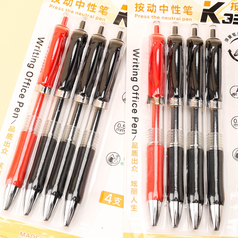 ZX-160 Pluma de Gel de Prensa 4 (Negro y Rojo) 4