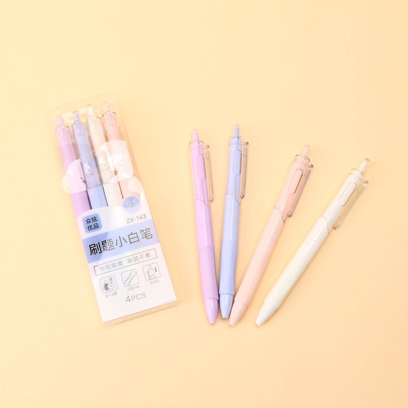 ZX-143 Cepillo Pequeño Gel Blanco Pluma 4 3