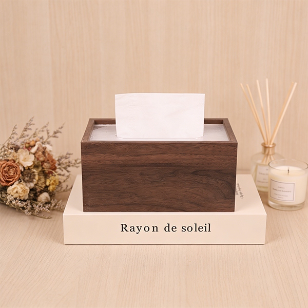 Walnut Tissue Box 3