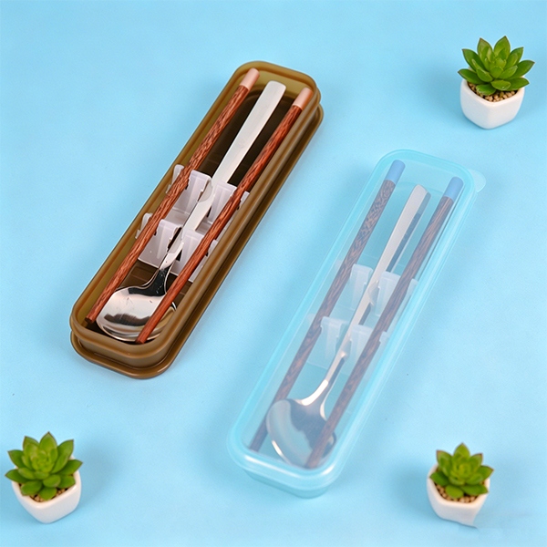 Juego de Palillos de Cuchara de Cristal de Madera 9889 4
