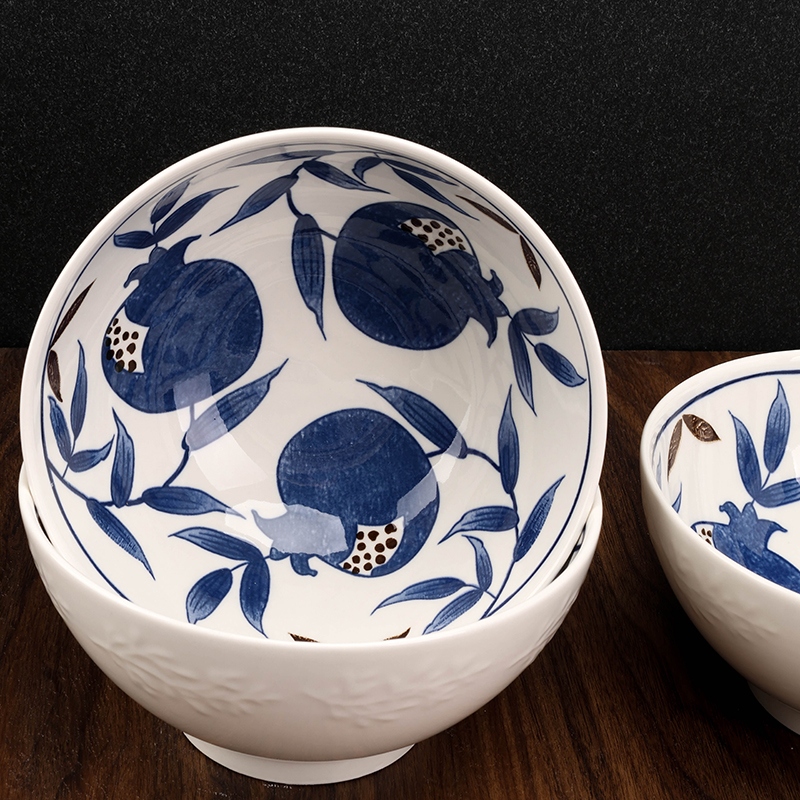 Yongfeng de 7 Pulgadas de Cuenco de Fideo (Grado de Granada Azul y Verde B) 3