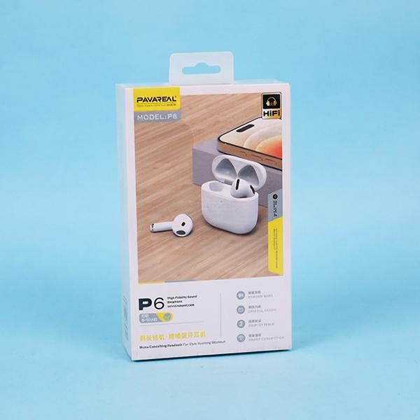 P6-TWS Super Long Standby Reducción de Ruido Auricular Bluetooth Inalámbrico 4