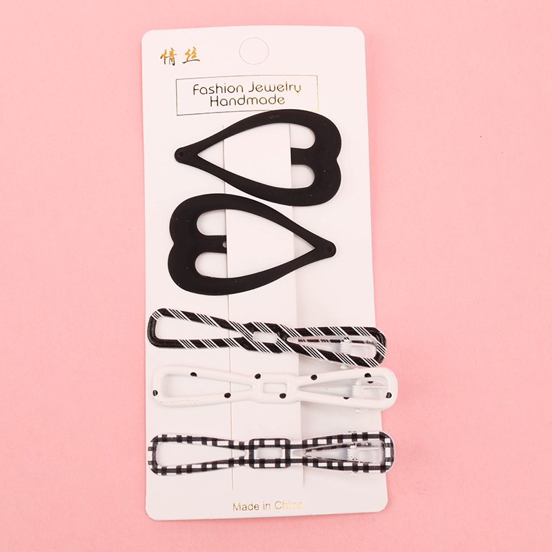 Recuadro Negro y Blanco Clip de Pato 2 Sets Clip Bb 3