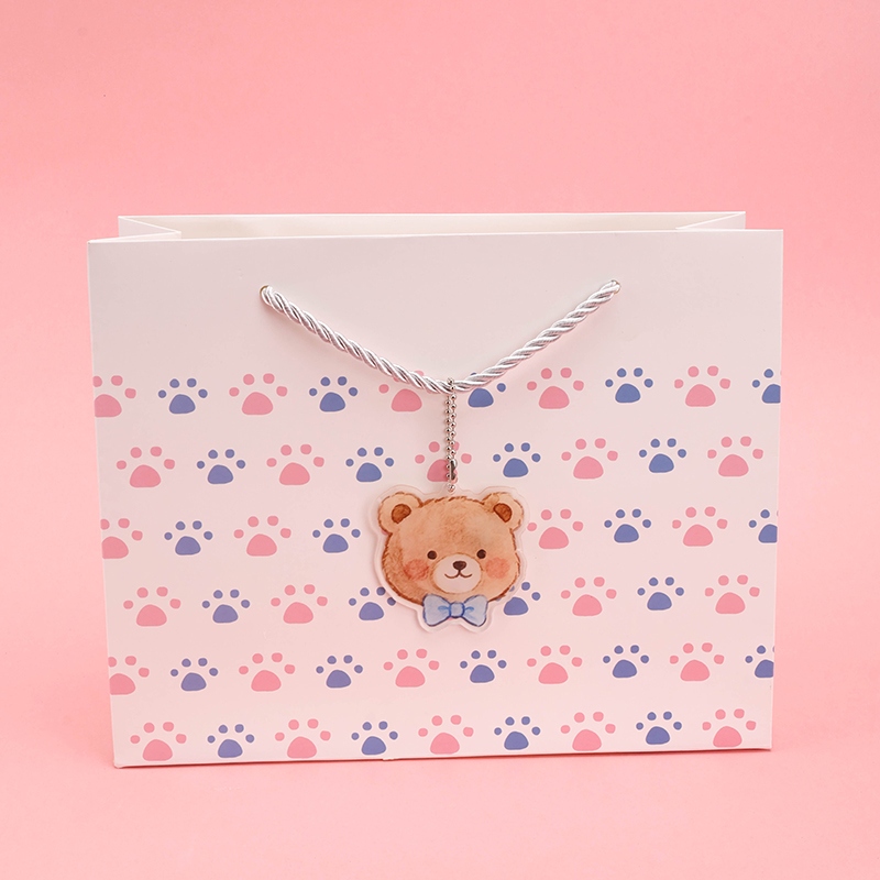 ST727-02 Mediana Bolsa de Regalo Horizontal de Pequeña Huella (Con Colgante) 4