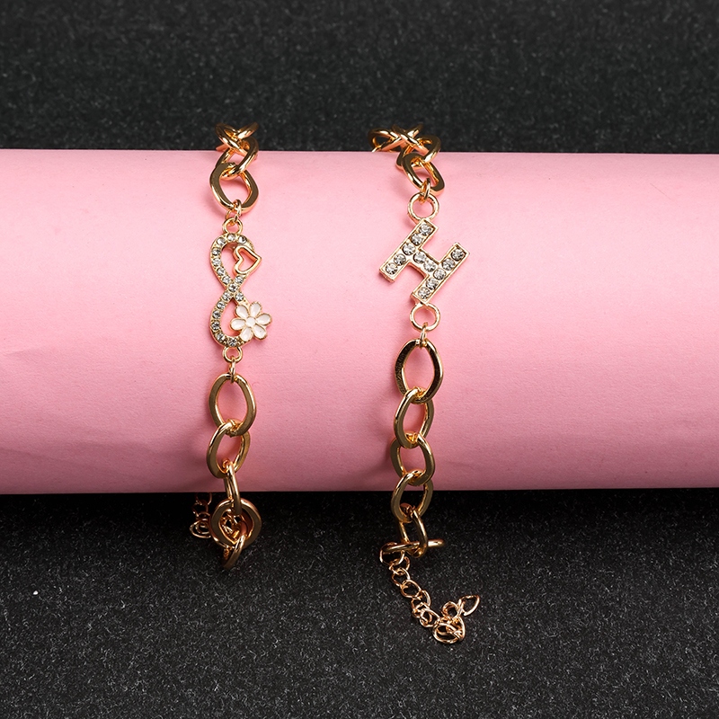 Pulsera de Flores Rhinestone Simple 2