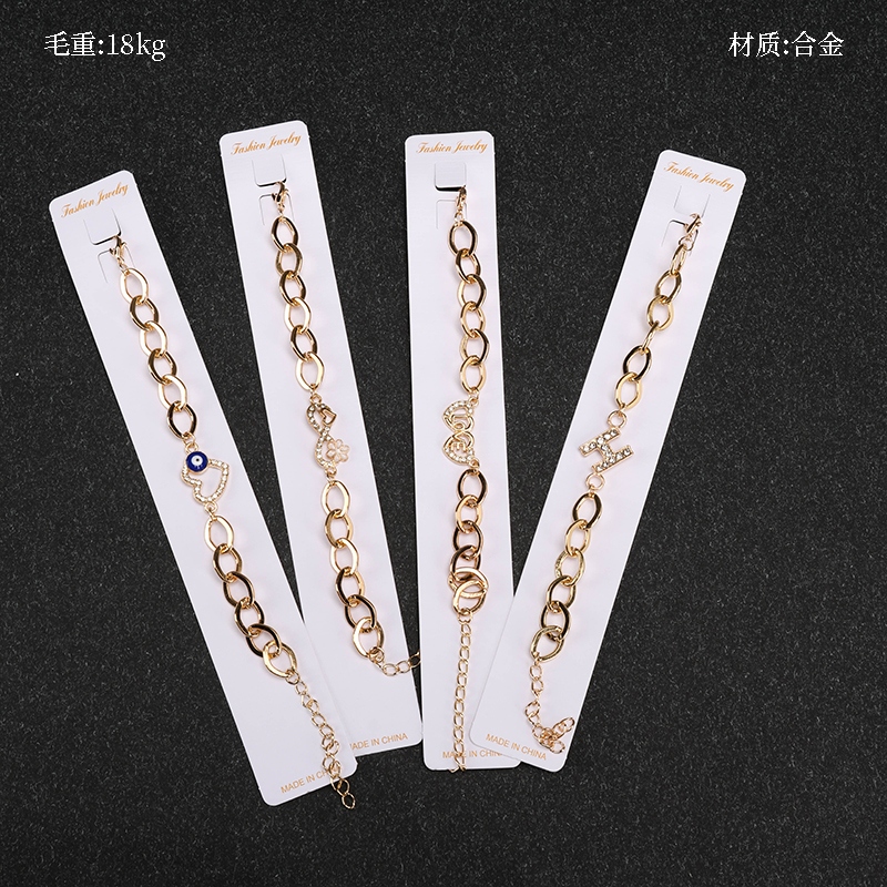 Pulsera de Flores Rhinestone Simple 3