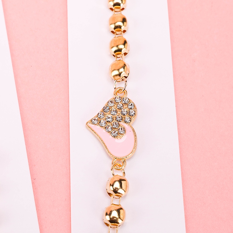 Pulsera de Amor de Cadena de Frijoles Dorados 2
