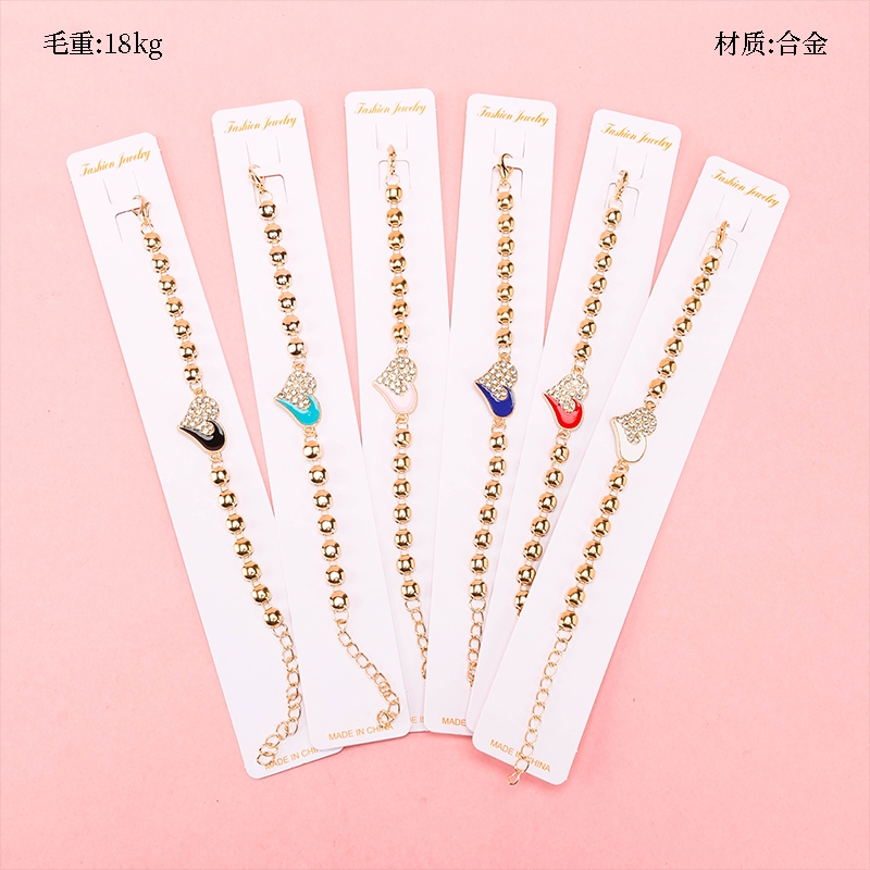 Pulsera de Amor de Cadena de Frijoles Dorados 3