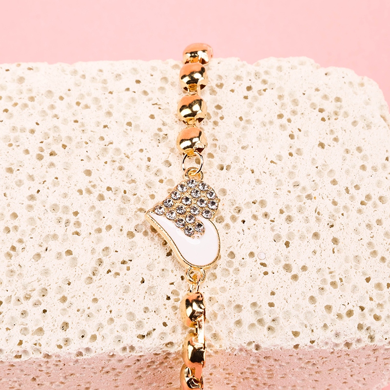 Pulsera de Amor de Cadena de Frijoles Dorados 4