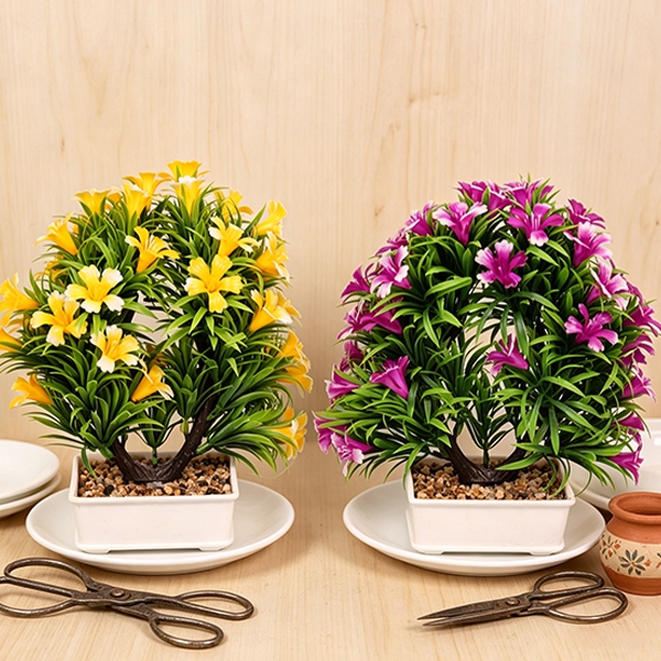 M245 Flor de Simulación Bonsai (Color Mezclado) 4