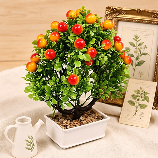 HS-21 Amor Cerezo Flor Artificial Bonsai (Color Mezclado) 4