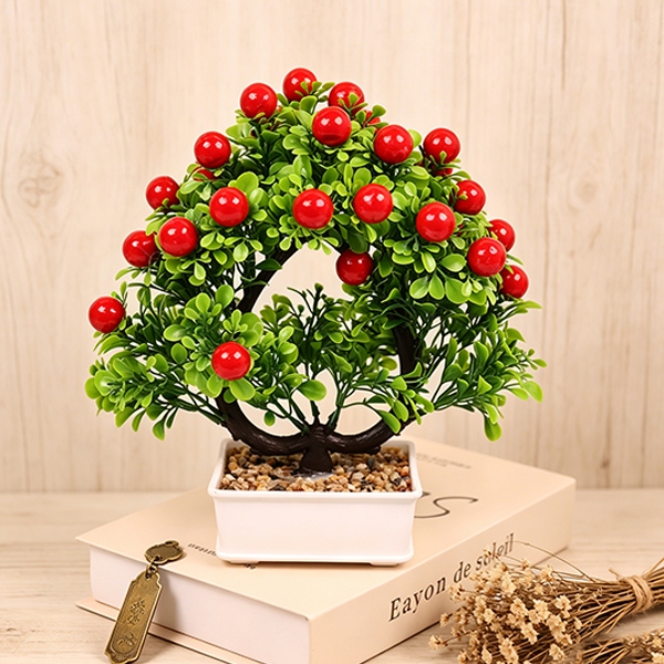 HS-21 Amor Cerezo Flor Artificial Bonsai (Color Mezclado) 5