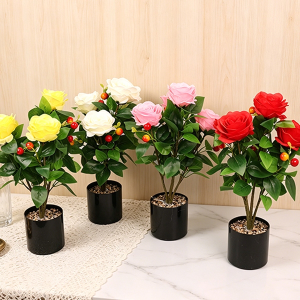 HS-49 Flor de Simulación Bonsai (Color Mezclado) 3