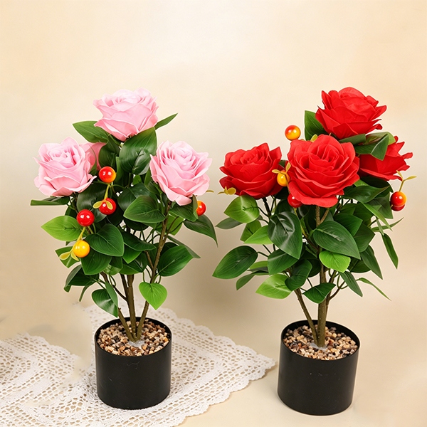 HS-49 Flor de Simulación Bonsai (Color Mezclado) 4