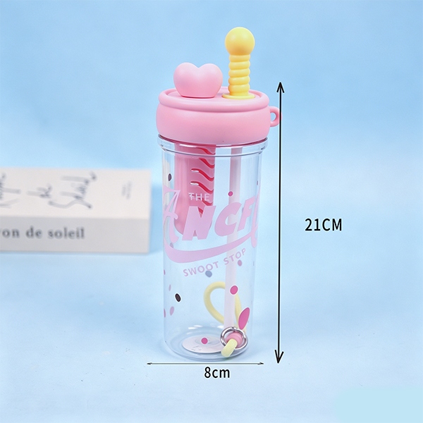 XMS-668 Dibujos Animados Amor Plástico Taza 880ML 5