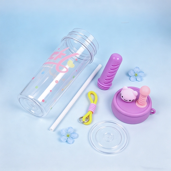 XMS-660 Dibujos Animados Adorable Taza de Plástico 880ML 5