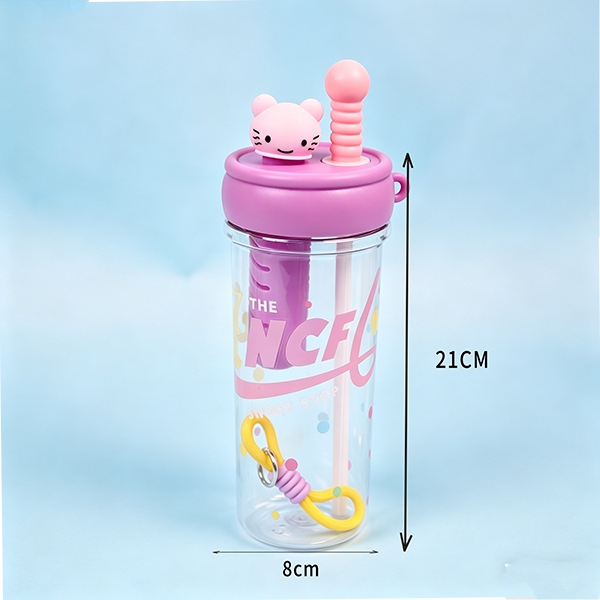 XMS-660 Dibujos Animados Adorable Taza de Plástico 880ML 6