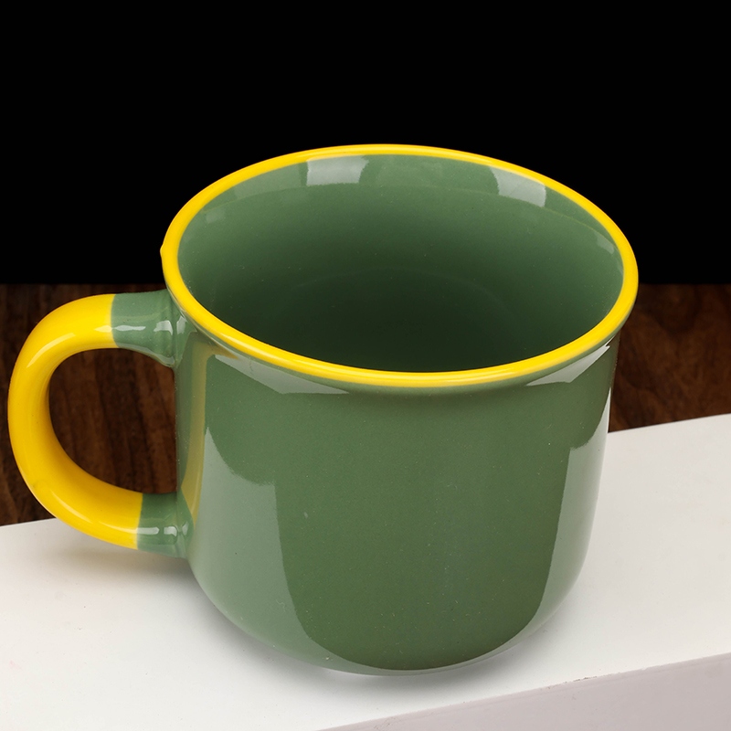 C- 16 Color Glaze Cerámica Taza (Color Al Azar) 3