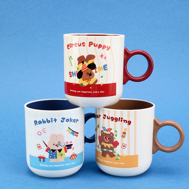 SZ-2218 Taza de Dibujos Animados de Dos Colores 3