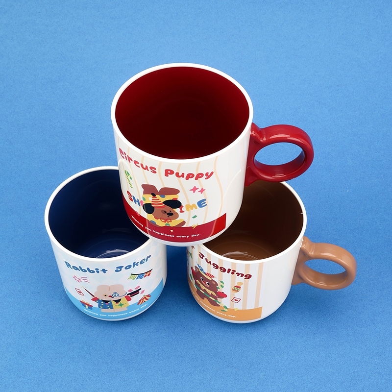 SZ-2218 Taza de Dibujos Animados de Dos Colores 4