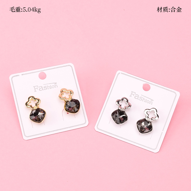 Pendientes de Zircon Diamantes Largos 2