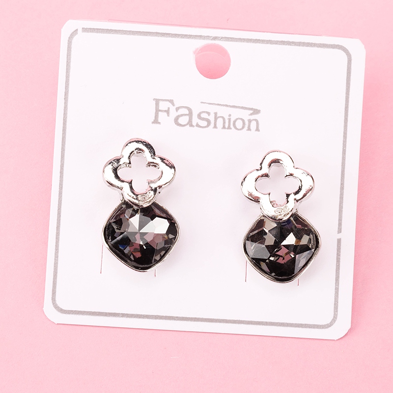 Pendientes de Zircon Diamantes Largos 4