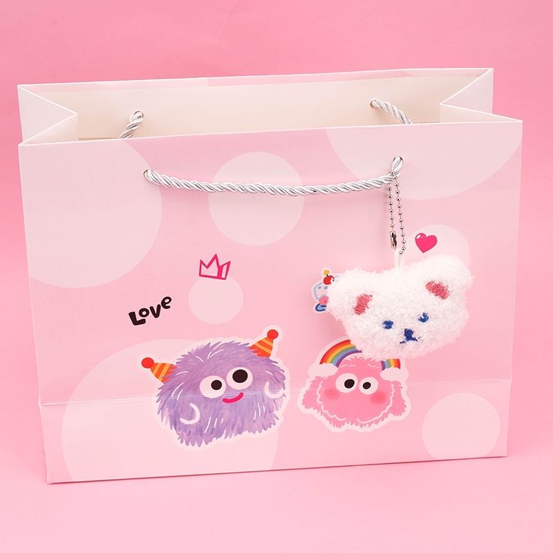 ST725-01 Medium Horizontal Small Monster Gift Bag (Con Colgante) 3