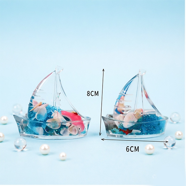 SY196 Adornos de Cristal de Barco 4