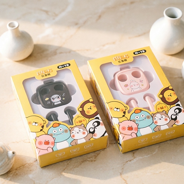 H-19 Serie de Dibujos Animados Bluetooth Headset 4