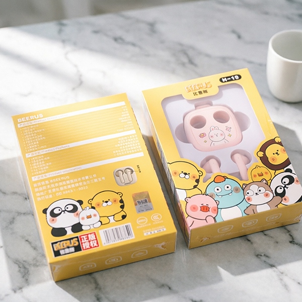 H-19 Serie de Dibujos Animados Bluetooth Headset 5